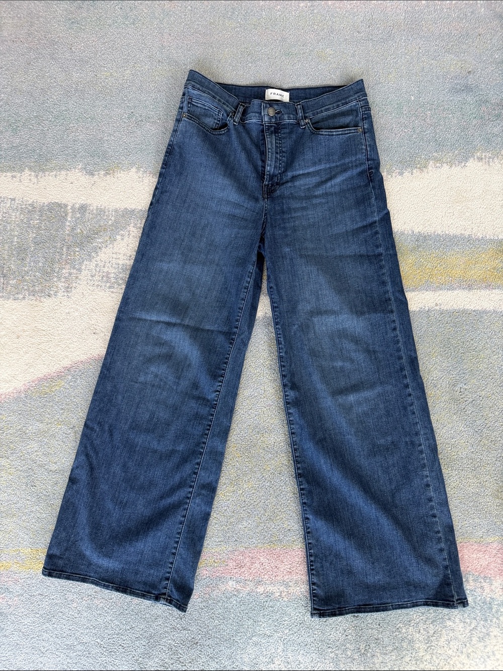FRAME Le Slim Palazzo Wide Leg Jeans Size 30